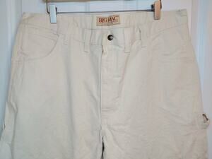 Vintage 90s Big Mac Painter Pants Labeled Fits 40x31 Natural Canvas Utility